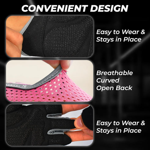 FIGHTSENSE Workout Gloves for Men Women, Weight Lifting Gloves with Non-Slip Silicon Padded Palm, Breathable