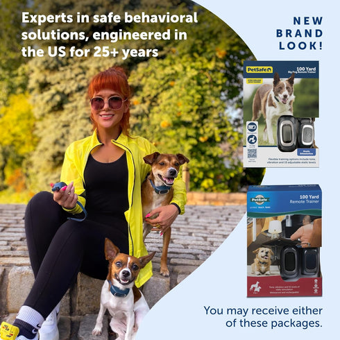 PetSafe Remote Trainer Dog Training Collar, 3 Training Modes: Tone, Vibration, 15 Levels of Static Stimulation,