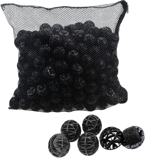 AQUANEAT 1.25”/1.4" Large Bio Balls - 300pcs (1.4") for Pond Filter, Koi Pond, Aquarium Sump Filter Media with Free Bag