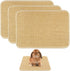 Tierecare 3-Pack Rabbit Scratching Pads Natural Sisal Bunny Scratch Mat for Claw &