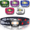 LED Headlamp Flashlight for Adults & Kids - Lightweight, Waterproof with White & Red Light, Perfect for Running &