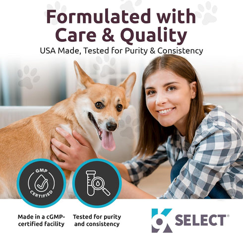 K9 Select Concentrated Flaxseed Lignans for Dogs, 20mg 90 Tablets, Peanut Butter Flavored Chewable