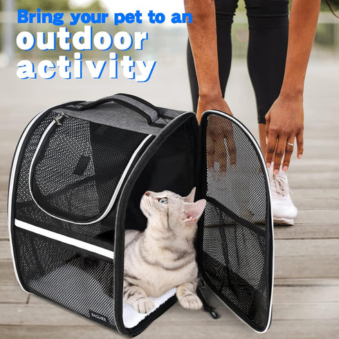 Backpack, Backpack Backpack, BAGLHER Pet Carrier Ventilated Design, Pet Travel with Comfortable Shoulder Straps