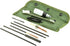 SE 10-Piece Rifle-Gun Cleaning Kit with Brass Brushes, Rod Extenders, Canvas Storage Pouch - GC16M