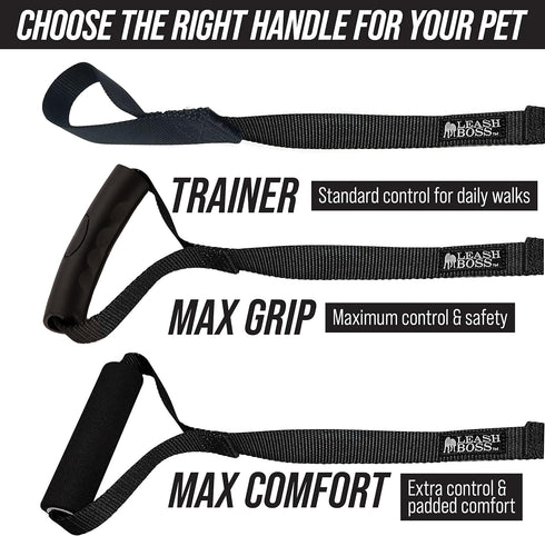Leash Boss Free Range Long Dog Leash for Large Dogs, 1 Inch Heavy Duty Nylon Training Lead, 30 Ft, Orange