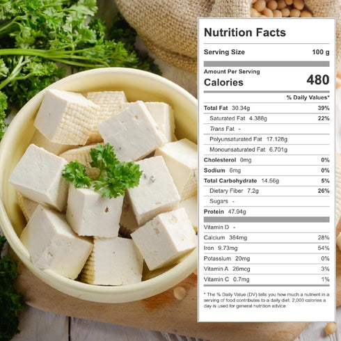 5.29oz 1cm Freeze Dried Tofu Cubes Bite-Sized High Protein Dehydrated Tofu Instant Vegan Food for Ramen Toppings, Miso