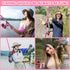 Lady Fishing Rod and Reel Combos, Carbon Fiber Telescopic Fishing Pole Kit with Spinning Reel, Fishing Line, Lures,