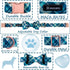 Maca Bates Plaid Blue Dog Collar with Checkered Bow Tie, Adjustable Breakaway Collar for Small, Medium, Large Dogs