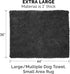 Furhaven 44" x 35" Highly Absorbent Dog Door Mat, 100% Washable, Chenille Rug, Charcoal (Gray), Extra Large/XL