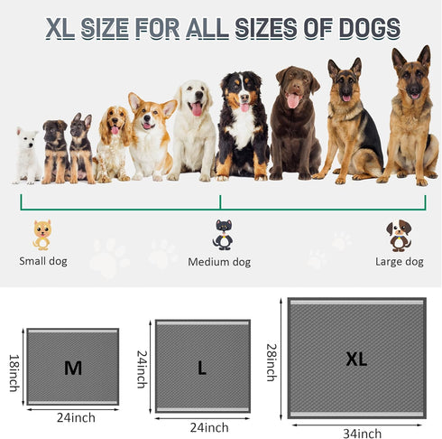 28"x34" 45Counts Boscute Charcoal Super Absorbency Puppy Pads, Activated Carbon Odor-Control XL Leak-Proof Pet Training