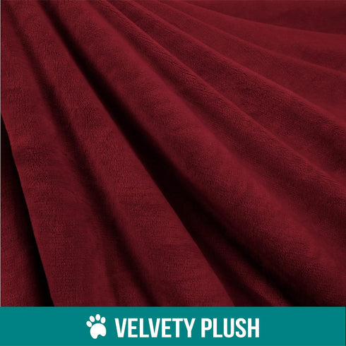 PetAmi Waterproof Dog Blanket for Small Medium Dog, Reversible Sherpa Fleece Cat Blanket, Washable Throw Couch Cover