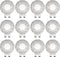 Magnetic Golf Hat Clip, Golf Ball Aiming Marker, Professional Golf Training Aids Accessories, 12 Pieces (Ball Marker