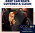 Active Pets Waterproof Dog Car Seat Cover for Back Seat, Suitable for Trucks, Sedans & SUVs (Beige XL)