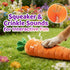 Generic (29.5inch) Giant Carrot Dog Toy, Puppy Teething Toy with Squeaker & Crinkle, Indoor Outdoor Play