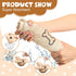 Chumia 4 Pcs Dog Towels for Drying Dogs, Microfiber Absorbent Towel for Medium Dogs & Cats, Light Brown