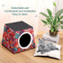 ZGHQHCDRH Stylish and Durable Small Pet Beds, Colorful Food Patterns Printing and Pet Tents are Perfect for Pet Play