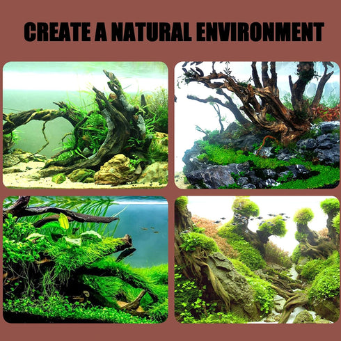 Hamiledyi Natural Coral Driftwood Decoration for Aquarium, Reptiles, Bendable Jungle Climbing Vines, Bearded Dragon,