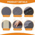 Dog Steps for Bed, 4-Step Ramp for Small Dogs, Non-Slip Bottom Design, High Density Foam Portable Pet Step, Indoor, Grey
