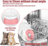 French Bulldog Food Bowl, Slanted Tilted Pug Feeder for Small Dogs, Puppies, Cats (Pink, 2 Cup)