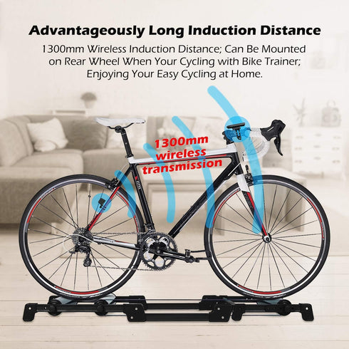 PRUNUS Wireless Waterproof Bike Speedometer and Odometer, Big LCD Screen, Touch Sensor for Outdoor Cycling