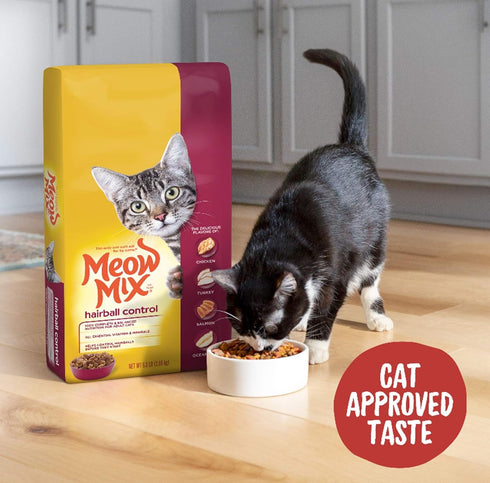 Meow Mix Hairball Control Dry Cat Food - 6.3 Pound Bag