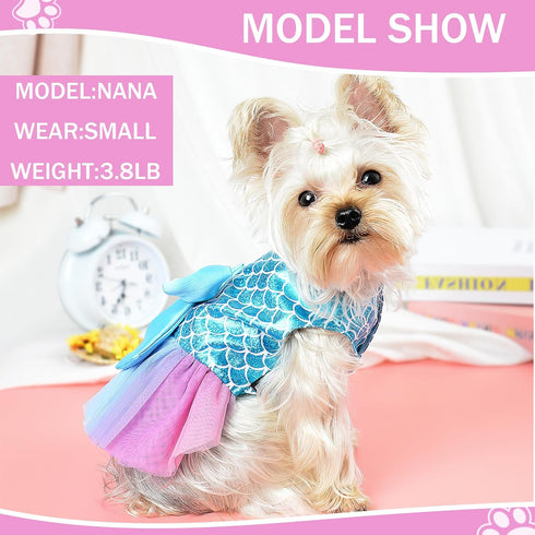 Dog Dress for Small Dogs,Dog Dress Dog Clothes for Small Dogs Girls, Dog Dress Puppy Dress Costume, Pet Clothing Dog Clothes Outfit