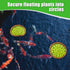 2pcs Aquarium Feeding Rings, Wooden Fish Feeding Rings for Floating Plants in Fish Tanks and Aquariums
