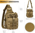 Pack Backpack Protector Plus Tactical Sling Bag Military MOLLE Crossbody Chest Shoulder (Patch Included) | Chest