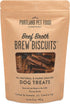 CRAFTED BY HUMANS LOVED BY DOGS Beef Broth Brew Biscuit Dog Treats - 5 oz Bag