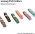 Pet Moons Stars Suns Dog Collar, Multiple Designs Crescent Celestial Collar with Leash Harness for Medium (Pack of 1)