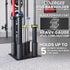 5 Commercial, 5 Synergee Barbell Holder Storage & Organization for Home, & Garage Gyms. Holds Bars, EZ Curls, Hex Bars.
