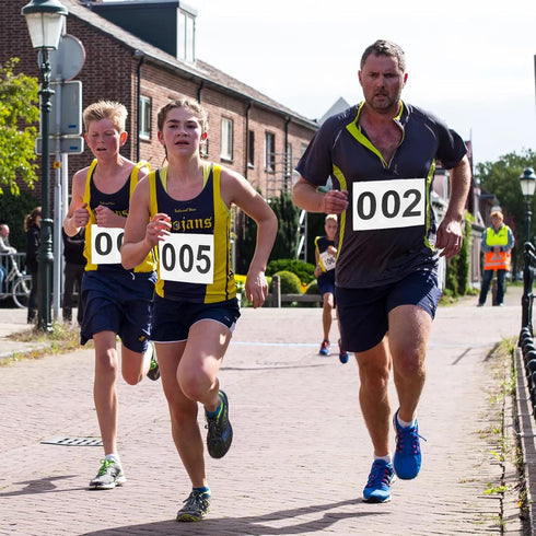5.9" 7.9" Running Bibs Race Competitor Numbers Waterproof Runners Race Numbers with Safety Pins for Marathon Races