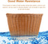 Woven Plastic Bike Baskets, Front D-Shaped Bicycle Basket with 2 Adjustable Leather Straps