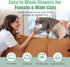 (3 Pack, Wegreeco Cat Diapers, Cat Diapers for Male Female Cats Spraying Incontinence, Reusable Adjustable Highly