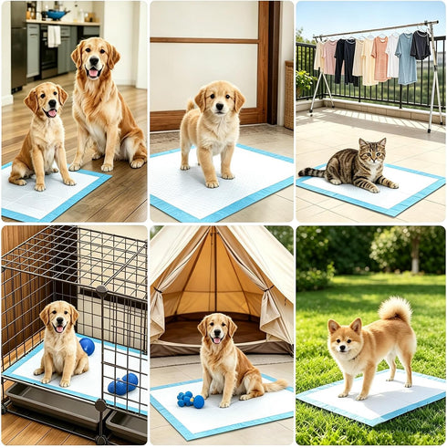 JUNYUHU Pads,36"x36" Dogs,40 Count Extra Large Puppy Pee Pads for Training Dog Pee Pads Absorbent & Leak-Proof &Quick
