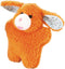 Zanies Cuddly Berber Baby Bunny Dog Toy, Orange, 8-Inch
