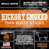 Best Bully Sticks Premium 6 Inch Thin Bully Sticks for Dogs - 100% Natural Hickory Smoked, Odor Free, 24 Pack