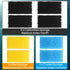 Replacement Aquarium Filter Sponge, Fish Tank Filter Parts, Includes 2 Coarse, 2 Fine & 4 Carbonized Sponges