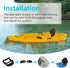 Kayak Seat Repair Kit, Seat Strap Clips and Tri-Glide Hooks for Lifetime Emotion
