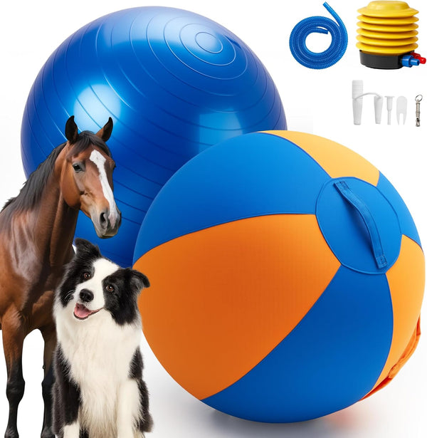 goodleben Herding Ball for Dogs 22", Durable Dual-Layer Herding Ball for Australian Shepherds,