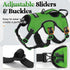 rabbitgoo Escape Proof Dog Harness, Reflective No Pull Vest, Soft Padded, Adjustable, Large, Green