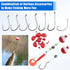 Fishing Bobbers Tackle Kit - 186pcs Basic Fishing Tackle Box Set with Hooks, Bobbers, Sinkers for Beginners Fishing