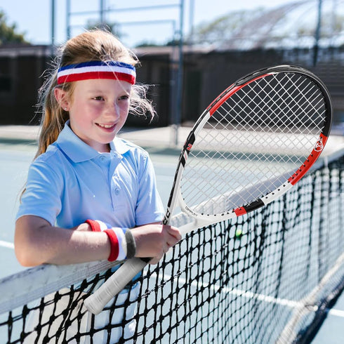 Kids Tennis Racket (2-Pack), Sizes 16"-25" for Ages 2-14, Affordable and Durable Gear for Fun