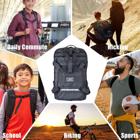 Goldfire Motorcycle Helmet Backpack Large Capacity Waterproof Tactical Hiking Bag for Helmet Storage