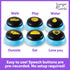 Hunger For Words Talking Pet Essential Words - 6 Piece Set of Pre-Recorded Speech Buttons for Dogs