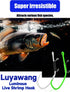 10/40 Packs Luminous Shrimp Hooks Saltwater Fishing Hooks - Premium Carbon Steel Barbed Corrosion Resistant for Big