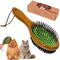 TAKAVU Two-Sided Dog Cat Grooming Brush - Multi-purpose Pet Brush for Loose Hair, Dirt, and Healthy Coat