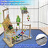 kathson Bird Playground,Parakeet Play Stand,Parrots Play Gym with Food Bowls,Cockatiel Playstand with Chewing&Exercise