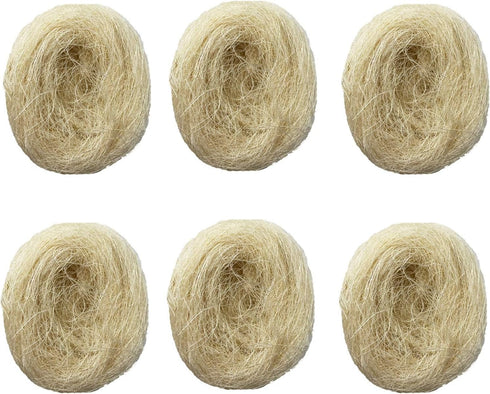 kathson Bird Nesting Materials, Coconut Fiber Bedding for Birds and Small Animals, Warm and Breathable, 6 Pack