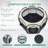 Goozii Pet Cat Playpen for Indoor Cats Enclosed, Puppy Dog Play Pen for Outdoor Travel Camping (Small Size, Beige